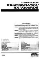 Yamaha RXV-390-RDS - Service Manual
